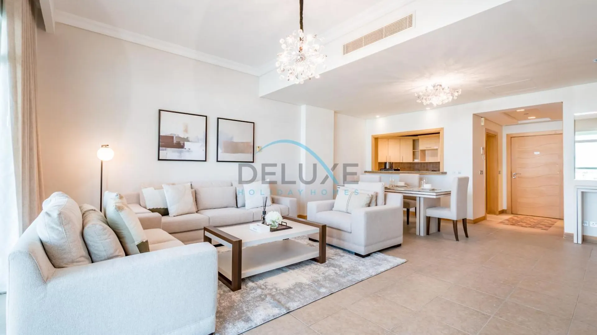 Elegant 1Br Apartment With Sea View In Al Haseer, Palm Jumeirah By Deluxe Holiday Homes ドバイ アラブ首長国連邦
