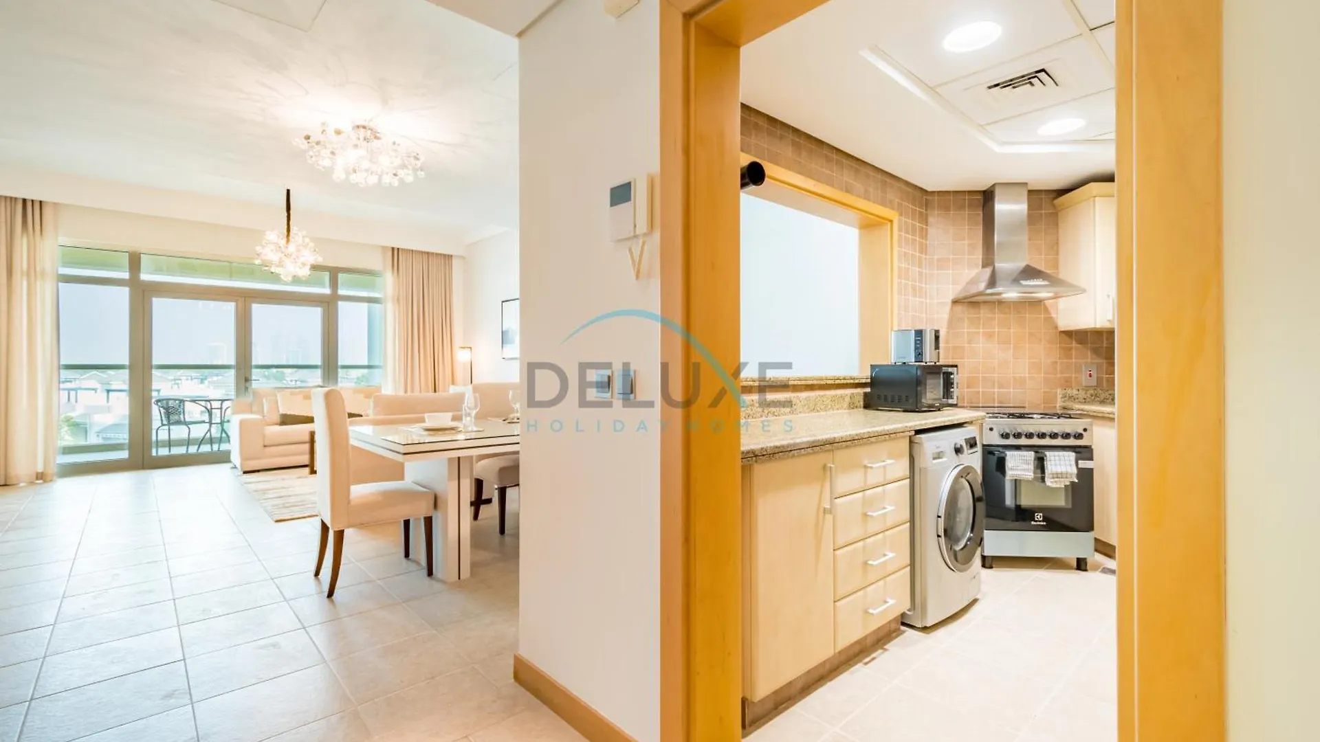 Elegant 1Br Apartment With Sea View In Al Haseer, Palm Jumeirah By Deluxe Holiday Homes ドバイ 0*,  アラブ首長国連邦